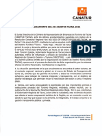 Pronunciamiento 001-CD-CARETUR TACNA-2021