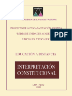 Interpretacion Constitucional