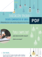 Evaluación Unidad I - IV - Ensayo Comparativo