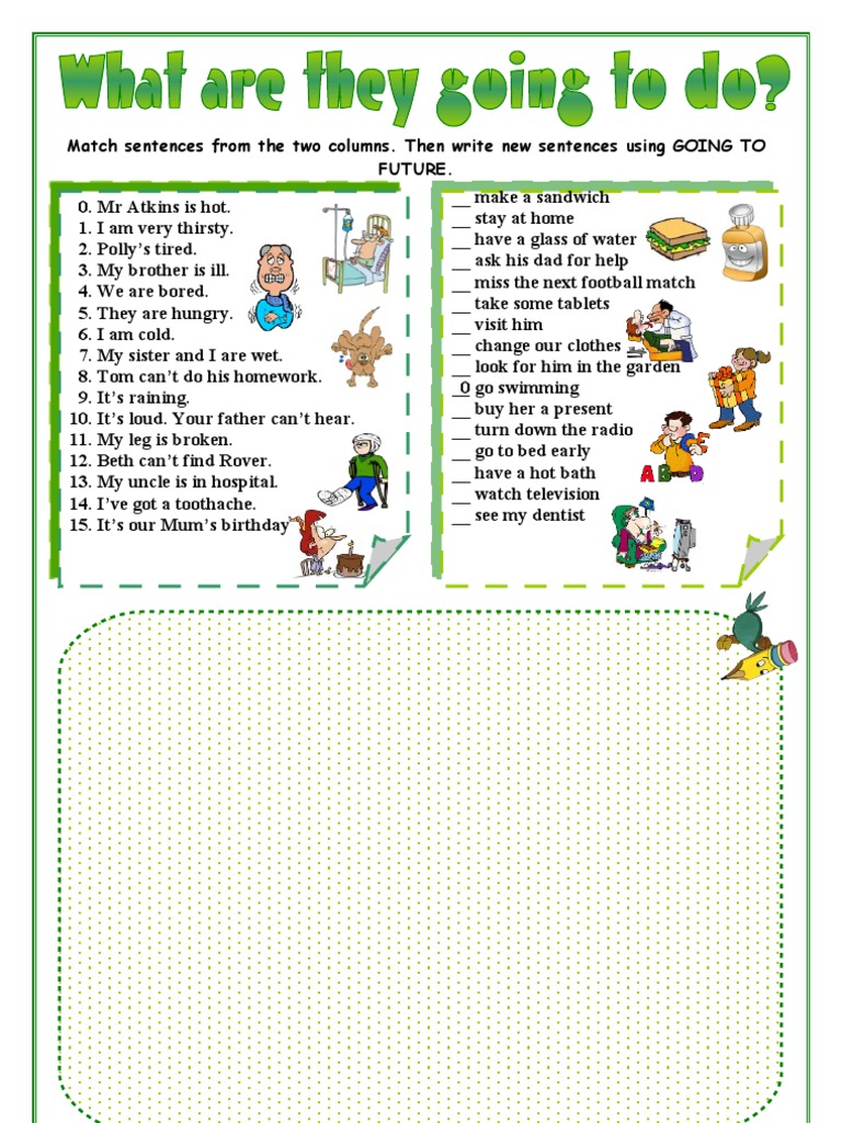 Going To Sentences | PDF