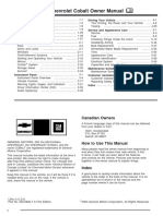 2005 Chevrolet Cobalt Owner Manual