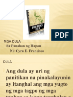 Fil.19 - Mga Dula Sa Panahon NG Hapones