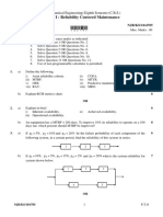 Elective - I: Reliability Centered Maintenance: B.E. (Aeronautical Engineering) Eighth Semester (C.B.S.)