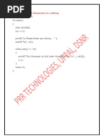 #Include Int Main (Char STR (100) Int I 0 : Program To Print Characters in A String