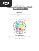 Matrix Hashing With Two Level of Collision Resolution: National Institute of Technology Raipur