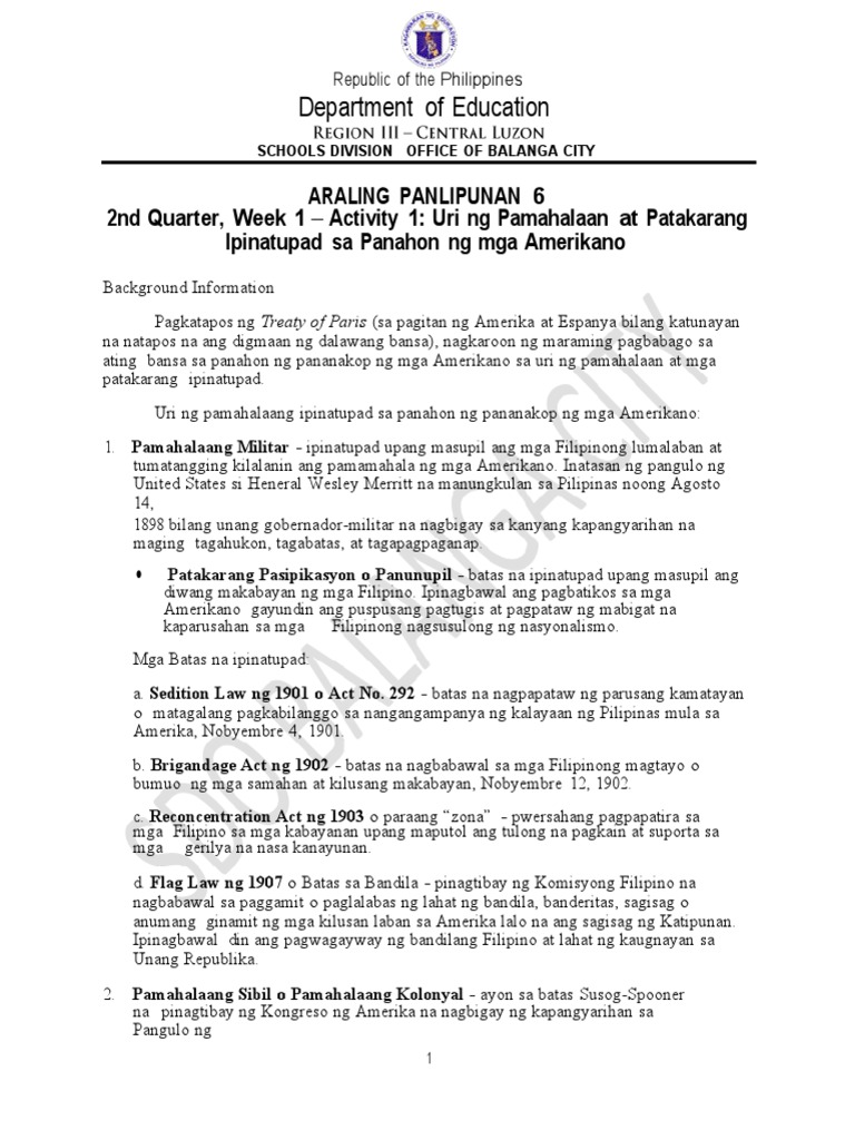 AP6 2nd Quarter | PDF