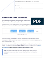 Linked List Data Structure