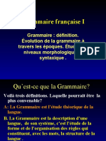 1A grammaire definition presentation