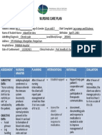 Nursing Care Plan: Assessment Nursing Analysis Planning Interventions Rationale Evaluation