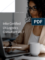 Infor Certified LN Logistics Consultant v10.7: Exam Level: Professional
