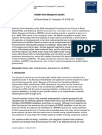 Examining Flow Dynamics in Ballast Water Management Systems