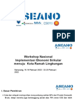 Workshop Nasional Implementasi Ekonomi Sirkular Menuju Kota Ramah Lingkungan - Semarang
