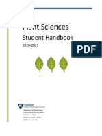 Plant Sciences: Student Handbook