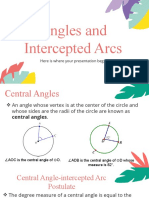 Angles and Their Intercepted Arcs (January 3 To 7)
