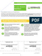 Gold Standard Guarantees: Herbalife Nutrition!