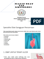 Pert 4. Spesialite Obat Dan Terminologi PD Sist Pencernaan