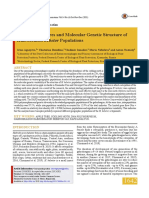 Biological Features and Molecular Genetic Structure of Populations