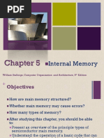 Internal Memory: William Stallings, Computer Organization and Architecture, 9 Edition