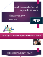 Cara Memulai Usaha Dan Bentuk Kepemilikan Usaha