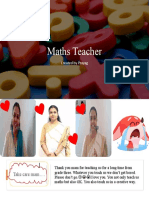 Maths Teacher: Created by Prayag