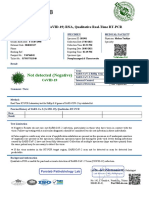 Not Detected (Negative) : Sars-Cov-2 (Covid-19) Rna, Qualitative Real-Time RT-PCR