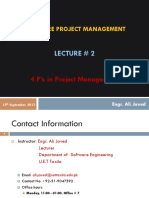 Software Project Management: Lecture # 2