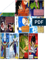 Tablas de Multiplicar Dragon Ball