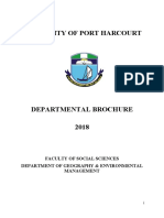 UNIPORT Geography Dept Guide