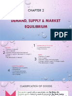 Chapter 2-Demand, Supply & Market Equilibrium