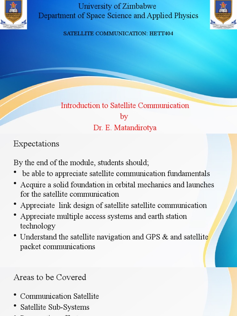 Introduction to Satellite Communication | PDF | Communications ...