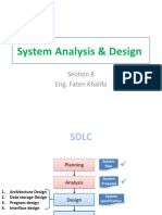 System Analysis & Design: Section 8 Eng. Faten Khalifa