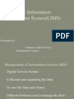 Laboratory Information Management System LIMS