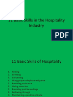 11 Basic Skills in The Hospitality Industry