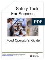 Food Safety Tools For Success: Food Operator's Guide