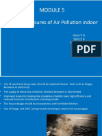 Control Measures of Air Pollution Indoor: Jasna V A S8 Ece B Roll No:103