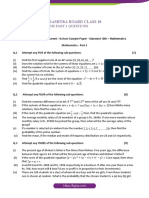 Maharashtra Board Class 10 Maths Sample Paper Part 1 Questions