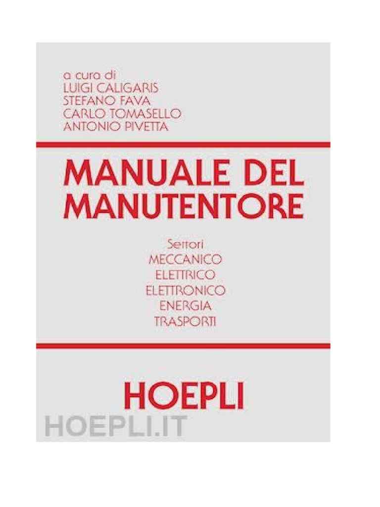 Manuale Manutentore | PDF