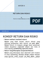 Materi 6 Return and Risk