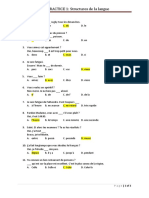 TCF Structures de La Langue-Practice 1-Answers