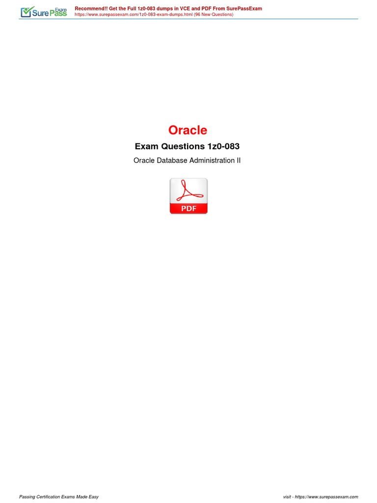 1Z0-083 Lernressourcen
