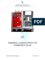Thermal Conductivity of Composite Slab: Vishwakarma Institute Technology, Pune of