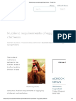 Nutrient Requirements of Egg Laying Chickens - Poultry Hub