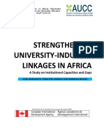 Strengthening University Industry Linkages in Africa Report 2012