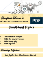 Semifinal - Topic 1 - The Globalization of Religion