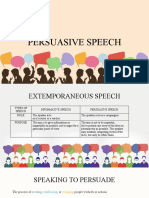 PERSUASIVE SPEECH