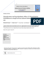 Hypoglycemic effects of herbal formulations and gliclazide on diabetes
