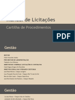 Slides Cartilha de Licitações