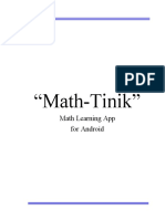 "Math-Tinik": Math Learning App For Android