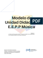 Modelo de Unidad Didáctica E.E.P.P Música