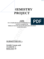 Chemistry Project: NAME: Tanuja Naik Class:Xii A Roll No: 10